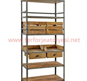 Ferforje Kitaplık modelleri 09